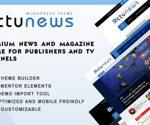 Actunews - Elementor News and Magazine WordPress Theme