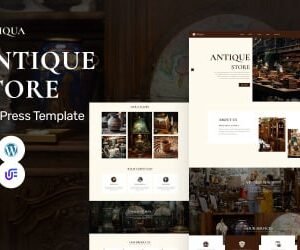 Antiqua - Antique Collectibles And Curiosities WordPress Elementor Theme