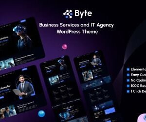 Byte - Business Services and IT Agency WordPress Theme