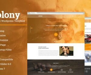 Colony Single Page Wordpress Template