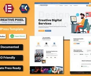 Creative Pixel â€“ Design Studio WordPress Elementor Template