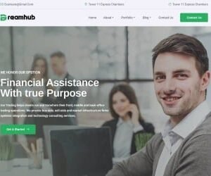DreamHub â€“ Financial and Digital Agency WordPress Theme