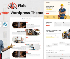 Fixit - Handyman & Repair Services WordPress Theme