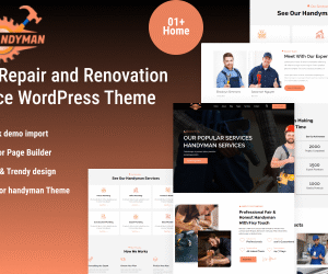 Fixy- Repair and Renovation Service WordPress Theme
