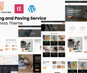 Flooring and Paving Services WordPress Theme