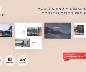 House - Modern And Minimalistic Construction Project Website WordPress Theme