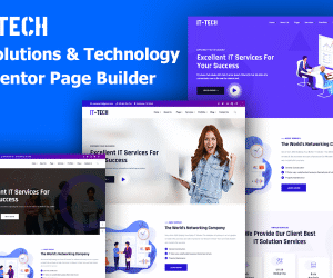 ItTech - IT Solutions, Technology & Multipurpose WordPress Theme