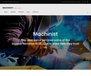 Machinist - Professional Industrial WordPress Theme