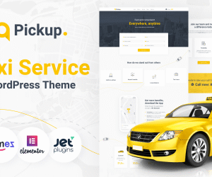 Pickup - Fast And Reliable Taxi Service Website WordPress Theme