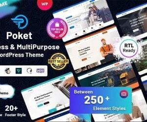 Poket -  Business And Multipurpose Responsive WordPress Theme