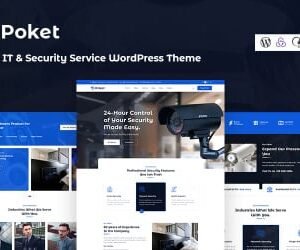 Poket - CCTV, IT And Security Service Responsive WordPress Theme