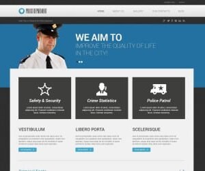 Police Responsive WordPress Theme