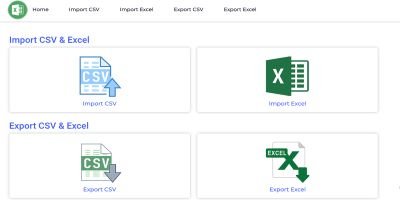 Import Export CSV and Excel File in PHP and MySQL
