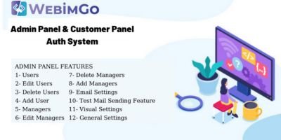 CI Startup Admin Panel and Customer Panel