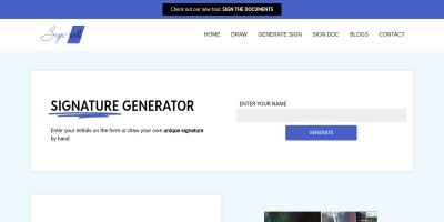 Online eSignature Generator PHP NodeJS