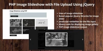 PHP Image Slideshow with File Upload Using jQuery