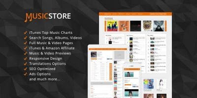 MusicStore - Music Affiliate Script