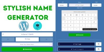 Stylish Name Generator Plugin For Wordpress
