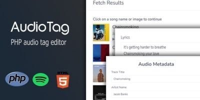 â€‹â€‹AudioTag PHP Audio Tag Editor