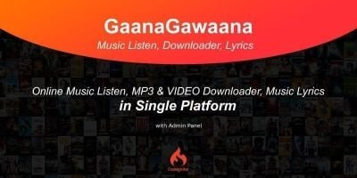 GaanaGawaana - Music Platform PHP Script
