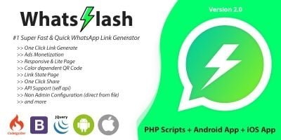 WhatsFlash - Quick WhatsApp Link Generator