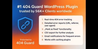 404 Guards Smart 404 Error Tracker WordPress