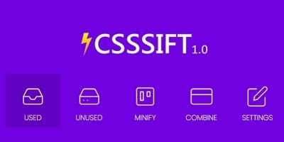 CSSSIFT - Unused Static CSS Remover