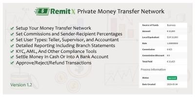RemitX - Private Money Transfer Network
