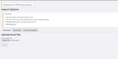 WordPress Import And Delete Users by Excel File