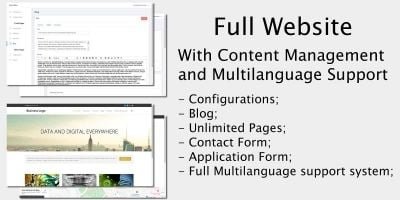 Full Website - Content Management System