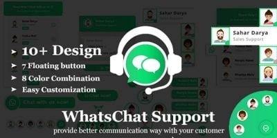 WhatsChat - WhatsApp Chat Widget PHP Plugin