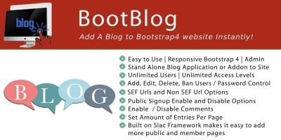 BootBlog PHP Script