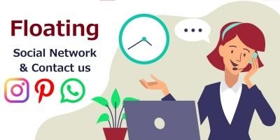 Floating Social Network And Contact Us WP Plugin