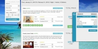 Reservation Widget for uHotelBooking