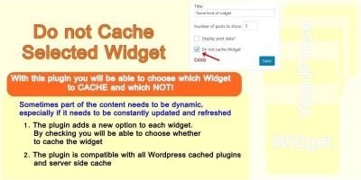 Do Not Cache Selected Widget WordPress Plugin