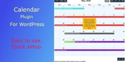 Dragon Calendar WordPress Plugin