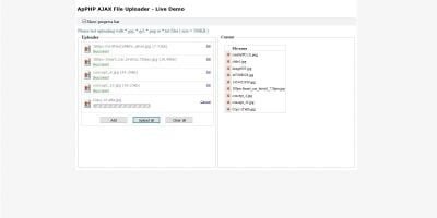 PHP AJAX Multiple File Uploader Script