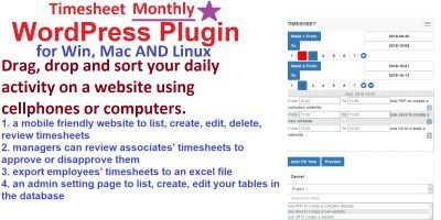 Timesheet Management System WordPress Plugin