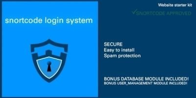 Snortcode Login System PHP Script