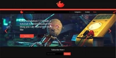Blog with Control panel - PHP Script
