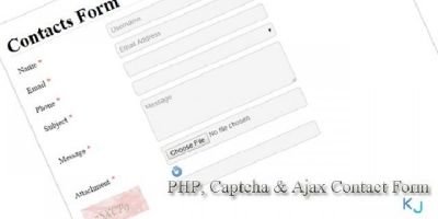 PHP Captcha & AJAX Contact Form