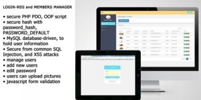 Login-Reg Members Management PHP