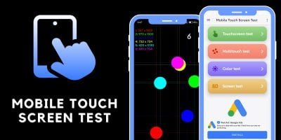 Mobile Touch Screen Test with AdMob Ads Android