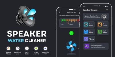 Speaker Water Cleaner with AdMob Ads Android