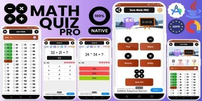 Math Quiz Pro - Android App Source Code