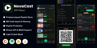 Novacast  - Advanced  IPTV Android App source code