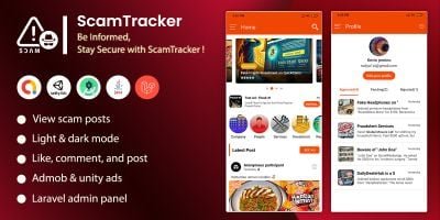 ScamTracker  Android App with Admin panel