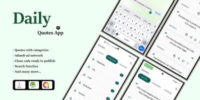 QuotePro - Modern Offline Quotes App with AdMob