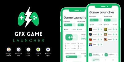 GFX Game Launcher with AdMob Ads Android