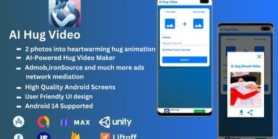 AI Hug Video App with ironSource Mediation